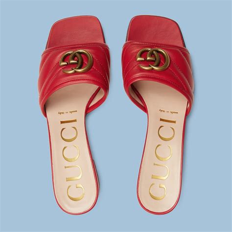 sandalo velluto gucci rosso logo|net a porter gucci sandals.